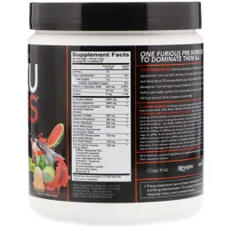 FURIOUS FORMULATIONS, Порошок для набора веса с гоку для приема перед тренировкой, сочная дыня, 9,9 унц. (280 г)