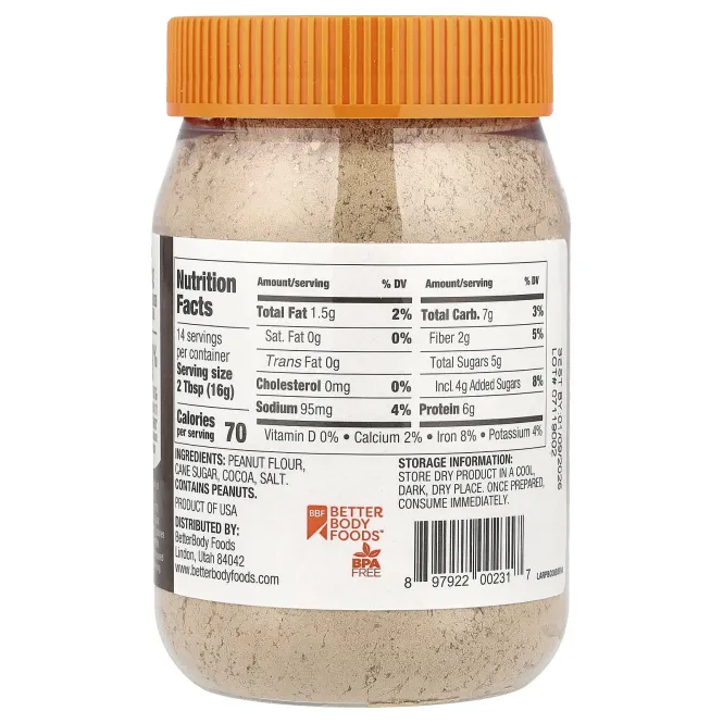 PBfit, Арахисовая паста в порошке, шоколад, 227 г (8 унций)