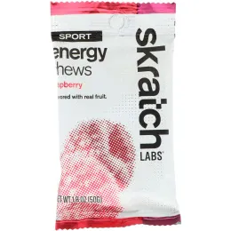 SKRATCH LABS, Sport Energy Chews, Raspberry, 10 Pack, 1.8 oz (50 g) Each