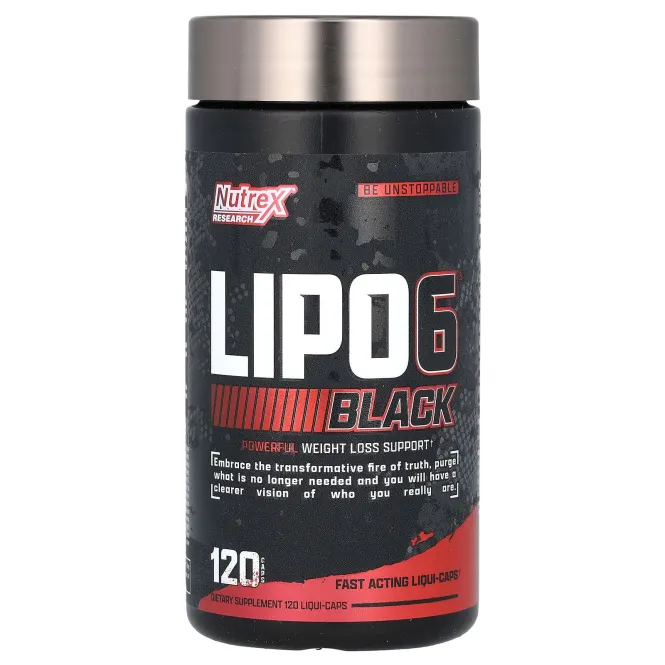 Nutrex Research, Lipo-6 Black Extreme Potency 120 капсул