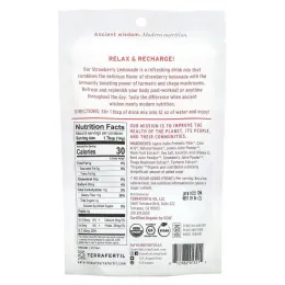 Essential Living Foods, Immune Support, Instant Drink Mix, Strawberry Lemonade, Turmeric & Chaga & Vitamin C, 4 oz (113 g)