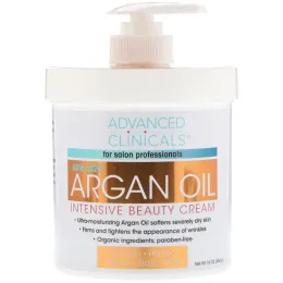 Advanced Clinicals, Аргановое масло, крем Intensive Beauty, 16 унций (454 г)