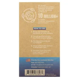 basicConcepts, скребки для языка из высококачественной стали, с двойной головкой, 2 шт.