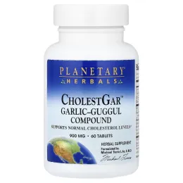 Planetary Herbals, CholestGar™, смесь гуггула с чесноком, 60 таблеток