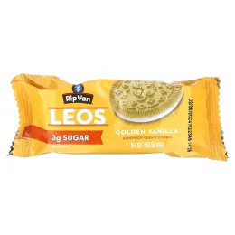 Rip Van Wafels, Leos, золотая ваниль, 4 упаковки по 48 г (1,69 унции)