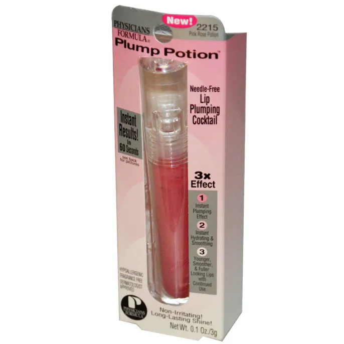 Physicians Formula, Бальзам для объемных губ, розовый, 0,1 унции (3 г)