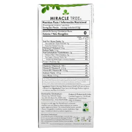 Miracle Tree, Moringa Organic Superfood Tea, Strawberry, Caffeine Free, 25 Tea Bags, 1.32 oz (37.5 g)