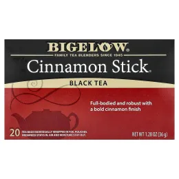 Bigelow, Black Tea, Cinnamon Stick®, 20 чайных пакетиков, 36 г (1,28 унции)