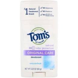 Tom's of Maine, Оригинальный, неароматизированный дезодорант, 2,25 унции (64 г)
