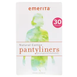 Emerita, Прокладки из натурального хлопка, классической формы, 30 шт.