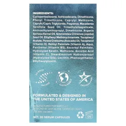 Maree, Масло для укладки волос, кертин и аргановое масло, витамины A, E, B5, для всех типов волос, с цветочным рисунком, 30 несмываемых сывороточных капсул