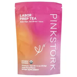 Pink Stork, Labor Prep Tea, сладкий цветочный чай, 15 пакетиков, 37,5 г (1,3 унции)
