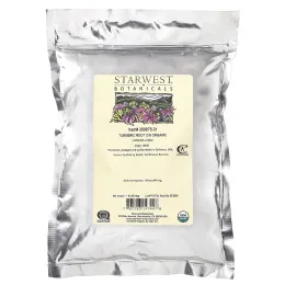 Starwest Botanicals, Органический корень куркумы (C / S), 453,6 г (1 фунт)