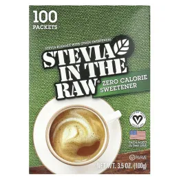 In the Raw, Stevia In The Raw®, нулевой подсластитель, 100 пакетиков, 100 г (3,5 унции)