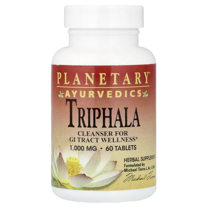 Planetary Herbals, Ayurvedics, трифала, 60 таблеток