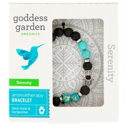 Goddess Garden, Органический продукт, Безмятежность, Браслет для ароматерапии, 1 браслет