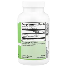 Vitacost, Pau D'Arco Inner Bark, 120 Capsules (510 mg per Capsule)