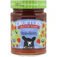 Crofter's Organic, Органическое, просто варенье, клубника, 10 унций (283 г)