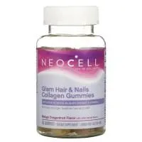 Neocell, Glam Hair & Nails Collagen, Mango Dragonfruit, 60 Gummies
