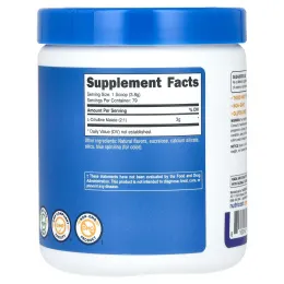 Nutricost, L-цитруллин малат 2:1, голубая малина, 300 г (10,7 унции)