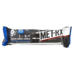 MET-Rx, Big 100, Батончик Вместо Еды, Хрустящее Супер Печенье, 9 Батончиков, по 3,52 унции (100 г) каждый