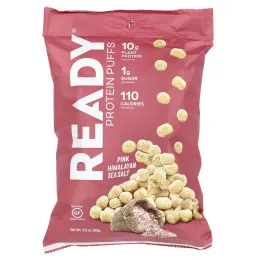 Ready, Protein Puffs, розовая гималайская морская соль, 99 г (3,5 унции)