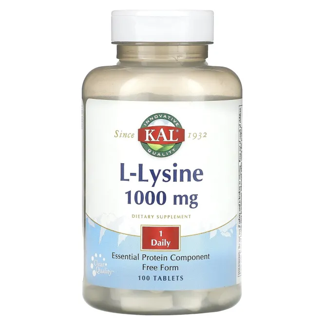 KAL, L-лизин, 1000 мг, 100 таблеток