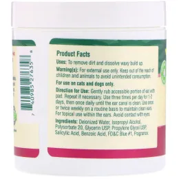 petnc NATURAL CARE, Clean Ear Cleansing Pads, For Cats and Dogs, 90 Pads