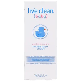 Live Clean, Для детей, мягкое увлажнение, крем для опрелостей, 2.6 унции (75 г)