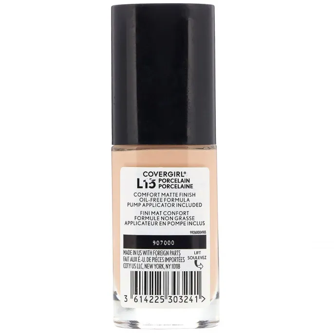 Covergirl, Матирующая тональная основа Trublend Matte Made, оттенок L15 фарфоровый, 30 мл