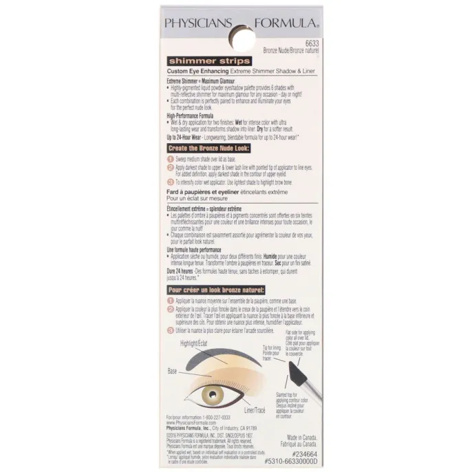 Physicians Formula, Тени для век и обводка для глаз, бронзовые оттенки, 3,4 г (12 унций)