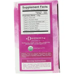 Davidson's Tea, Ayurvedic Infusions, Slim, 25 Tea Bags, 1.58 oz (45 g)