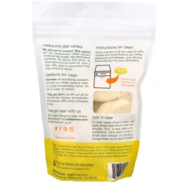 Vaska, Dish, Dishwasher Detergent Tablets, Lemon Rosemary, 20 Tablets
