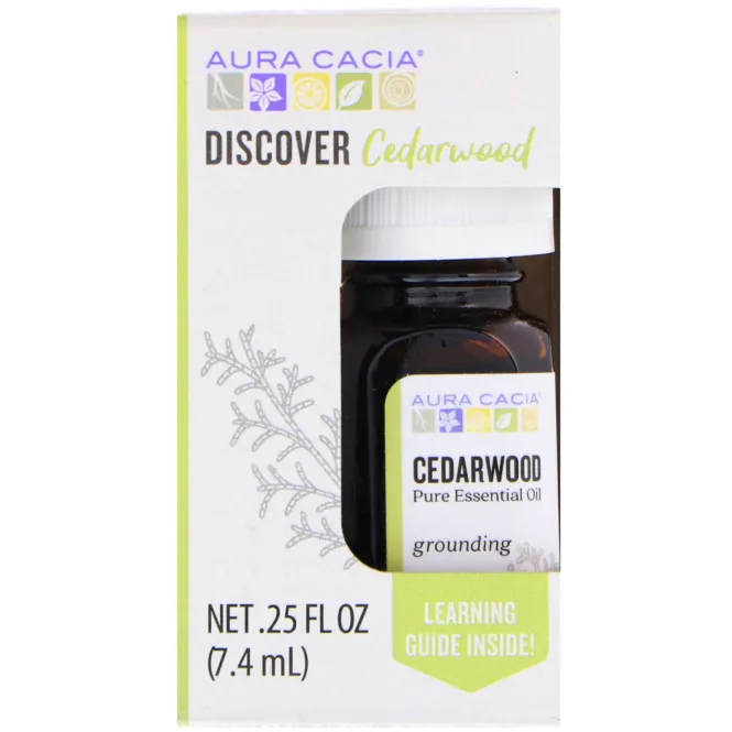 Aura Cacia, Discover Cedarwood, .25 fl oz (7.4 ml)