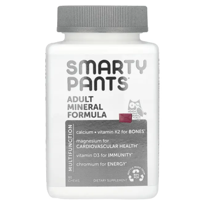 SmartyPants, Полноценный комплекс минералов для взрослых, 60 жевательных конфет