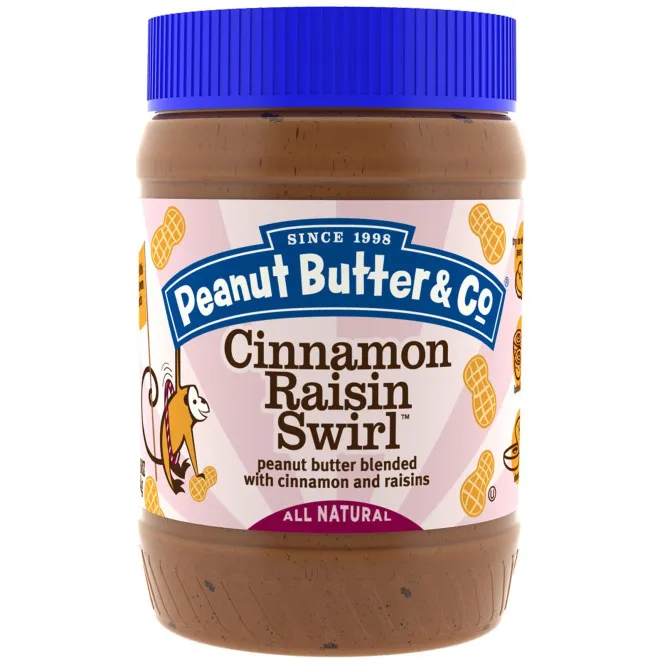 Peanut Butter & Co., Корично-изюмовый свирл, Арахисовое масло, смешанное с корицей и изюмом, 16 унций (454 г)