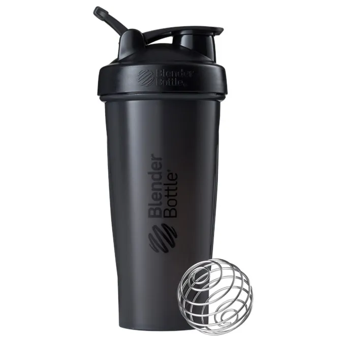 Blender Bottle, Блендерная бутылка, классическая с петлей, черная, 28 унций
