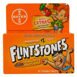 Flintstones, Детская мультивитаминная добавка, фруктовые ароматы, 60 жевательных таблеток с приятным вкусом