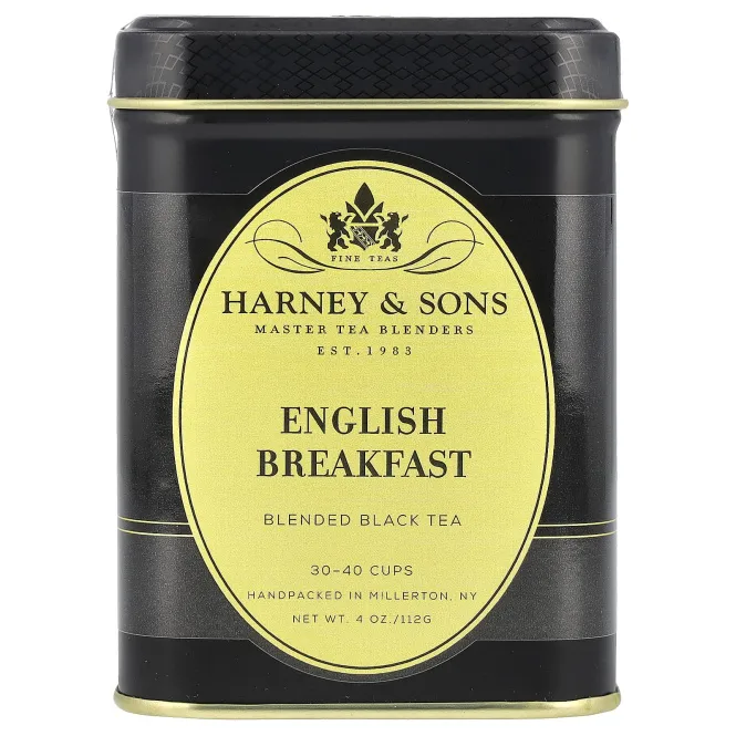 Harney & Sons, Смешанный черный чай, английский завтрак, 112 г (4 унции)