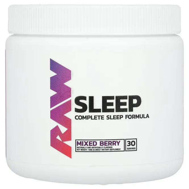 Raw Nutrition, Sleep, ягодное ассорти, 150 г (5,29 унции)