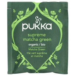 Pukka Herbs, органический зеленый чай, высшего качества зеленый матча, 20 саше, 30 г (1,05 унции)