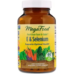 MegaFood, Витамин Е и Селен, 60 таблеток
