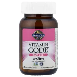 Garden of Life, Vitamin Code®, Raw One™ для женщин, 30 вегетарианских капсул