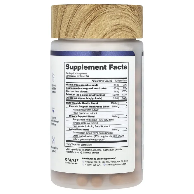 Snap Supplements, Здоровье простаты`` 90 капсул
