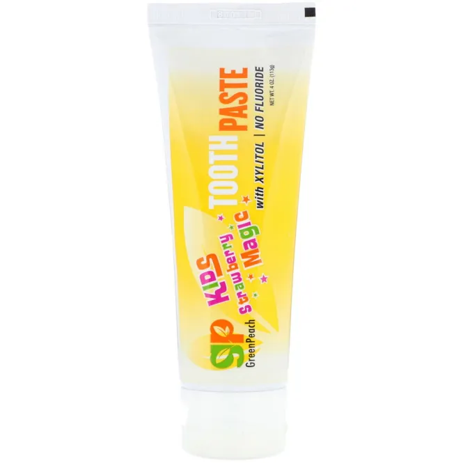 GreenPeach, Детская зубная паста, клубничная магия, 4 унции (113 г)