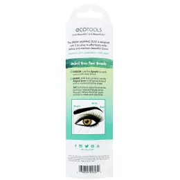 EcoTools, Пара кистей для оформления бровей, 2 кисти
