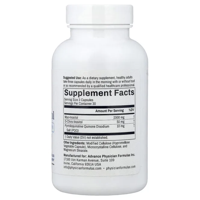 Advance Physician Formulas, мио-инозитол, 90 растительных капсул