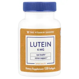 The Vitamin Shoppe, Лютеин, 6 мг, 120 мягких таблеток
