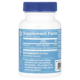 The Vitamin Shoppe, Dry A, 3000 мкг (10 000 МЕ), 100 капсул