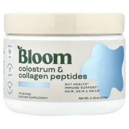 Bloom, Пептиды молозива и коллагена, без добавок, 118 г (4,16 унции)
